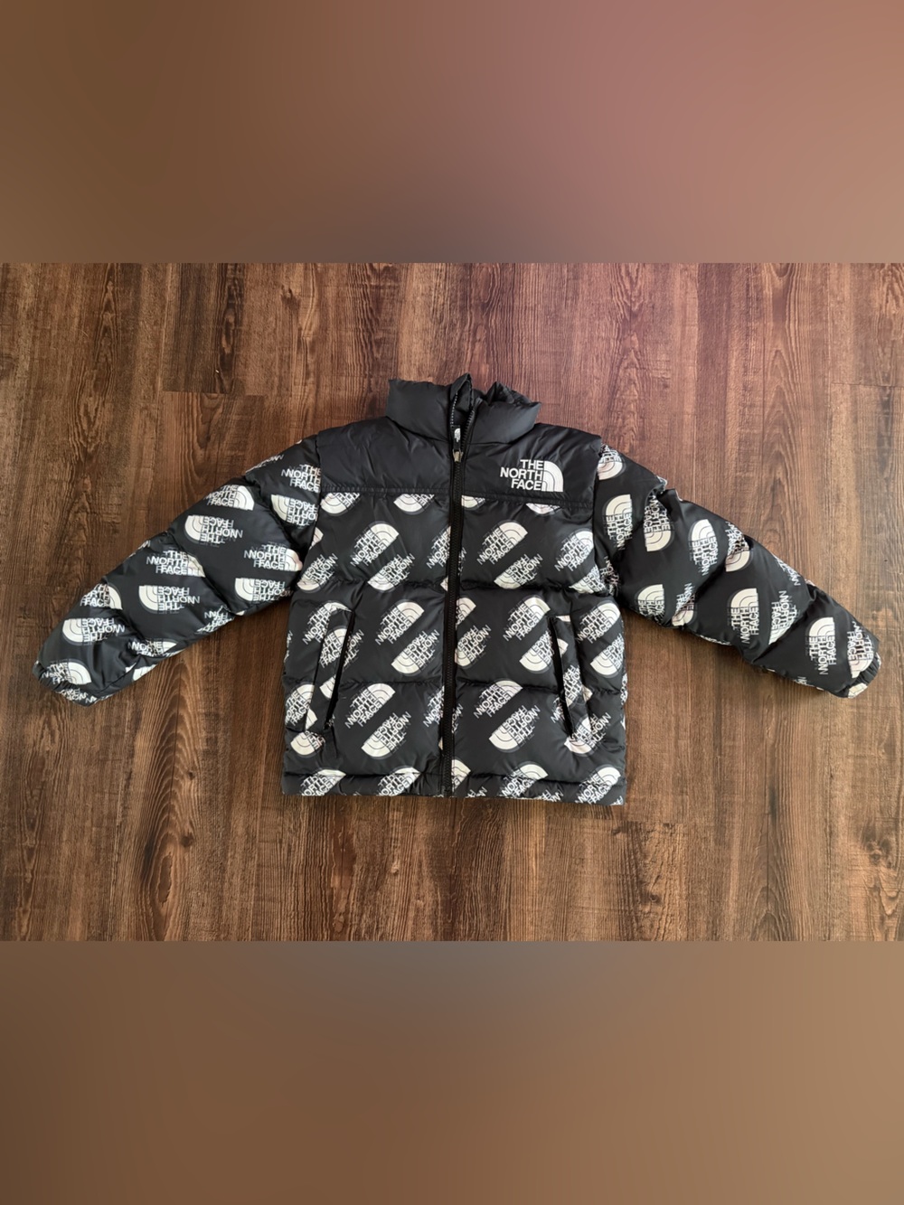 The North Face Black Logo-Print Kids Puffer Jacket